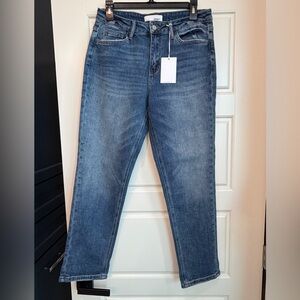 Vince Straight-Leg Women's Jeans in Medium Blue